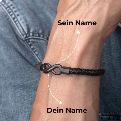 „Für meinen Mann“ – Personalisierbares Infinity-Armband